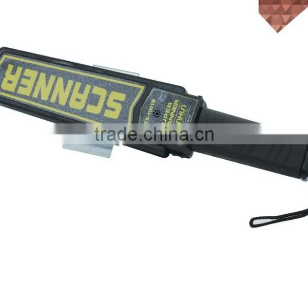 Super Body Scanner Hand Held Metal Detectors / Superwand Handy Detectors With Led Lights photo-4