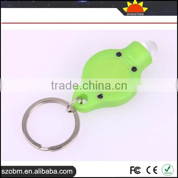 Plastic 40000mcd Mini LED Flashlight Keychain For Souvenirs And Gifts photo-4
