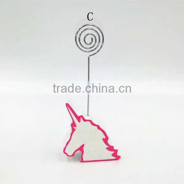 Wood and Iron Decoration Name Card Holder photo-4