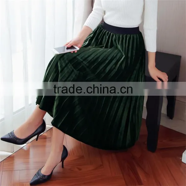New Hot Style Women's Dress Lady Skirts Velvet Skirts photo-4