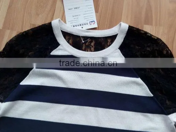 Detachable Lacing Sleeve&back Sweater Design for Women (BKN646) photo-3