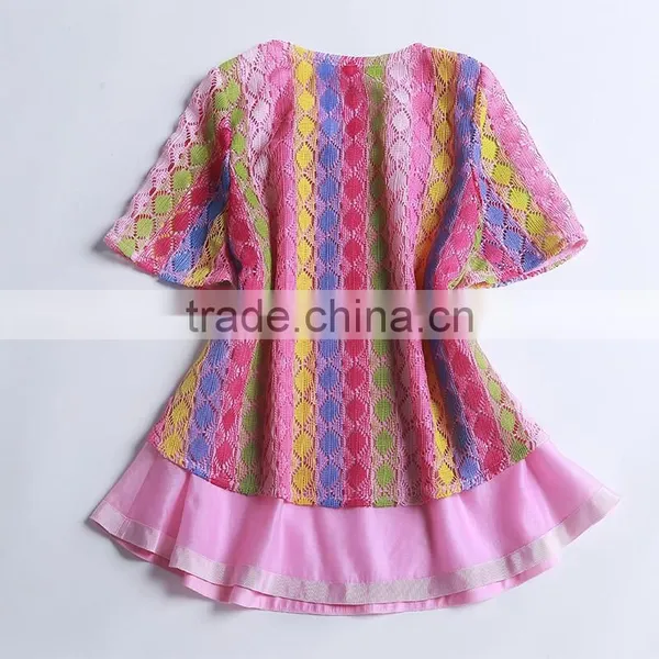 Factory Wholesale New Colorful Joint Women Blouse photo-4