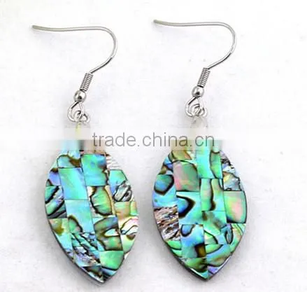 Pink Crystal Abalone Shell Earrings Eco-friendly Paua Earrings Female Loved Style Shell Earrings photo-5