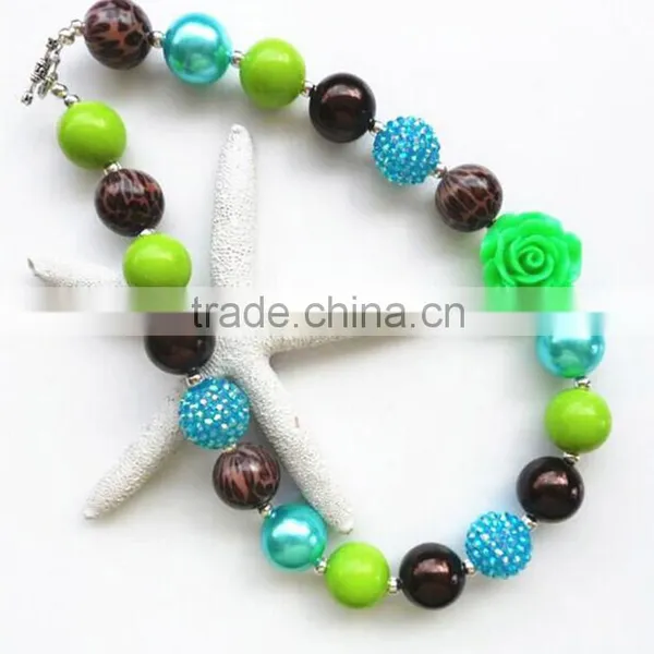 Wholesale Baby Girl's Necklace Handmade Plastic Bead Cheap Plastic Bead Necklace for Children photo-5