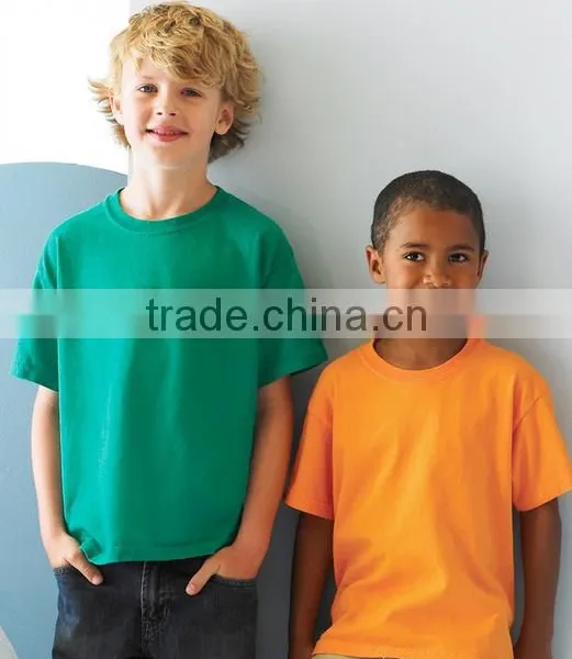 Fashion Custom Blank Round Neck Kids Short Sleeve Wholesale Trendy China Kids Clothing Supplier photo-2