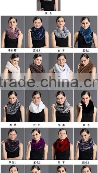 Lovely Fur Boa Raccoon Fur Scarf for Winter Rabbit Winter Scarf photo-2