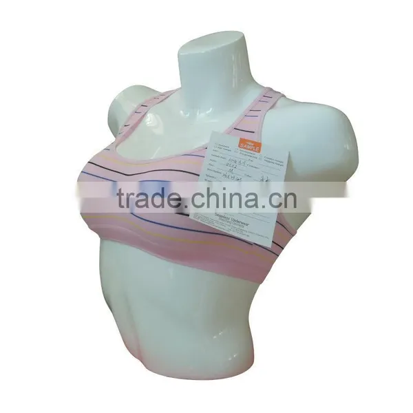 New Style Seamless Woman Underwear Ladies Bra Ladies Single Layer Stripe Tank Top photo-2