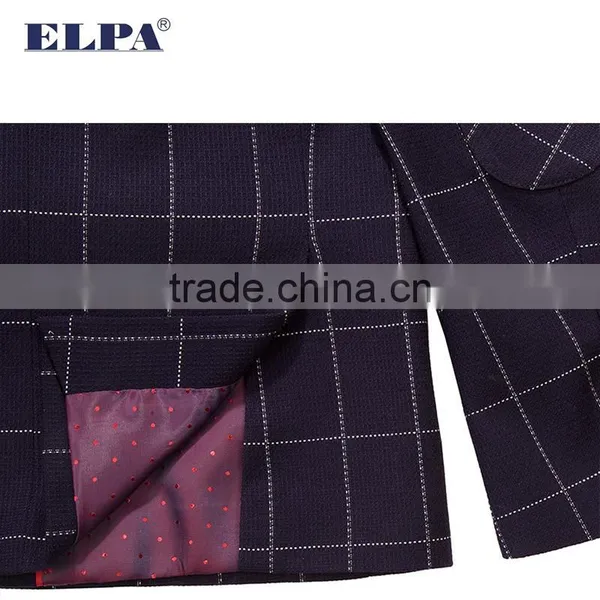 ELPA Plaid Kids Fashion Clothes Fancy 3 Pieces Woolen Kids Boy Suit photo-5