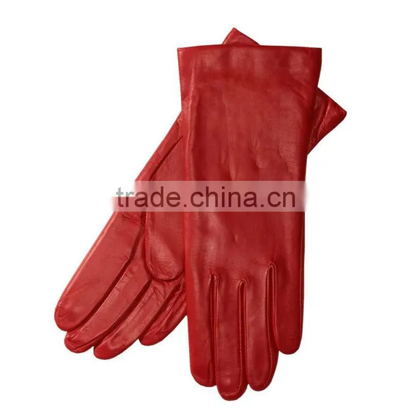 Leather Fashion Gloves Women photo-3