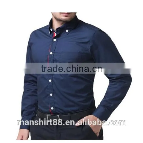 2016 New Wholesale Stylish Long Sleeve Cotton Custom Mens Casual Dress Shirts photo-4