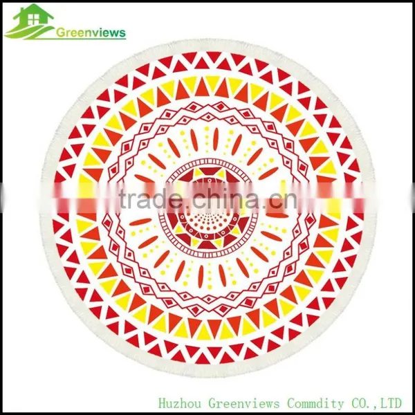 China Yoga Mat Picnic Mat Mandala Round Roundie Oversized Beach Towel in China Custom Round Towel photo-5