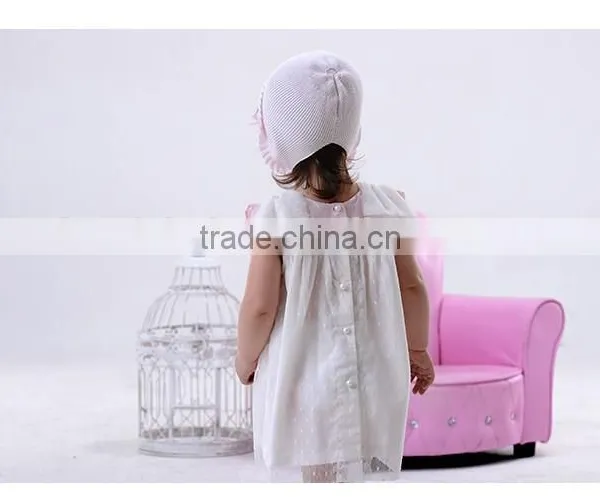 Fashion Yarn Childrens Boutique Dress Sleeveless Kids Clothes Toddler Girl Dress photo-2