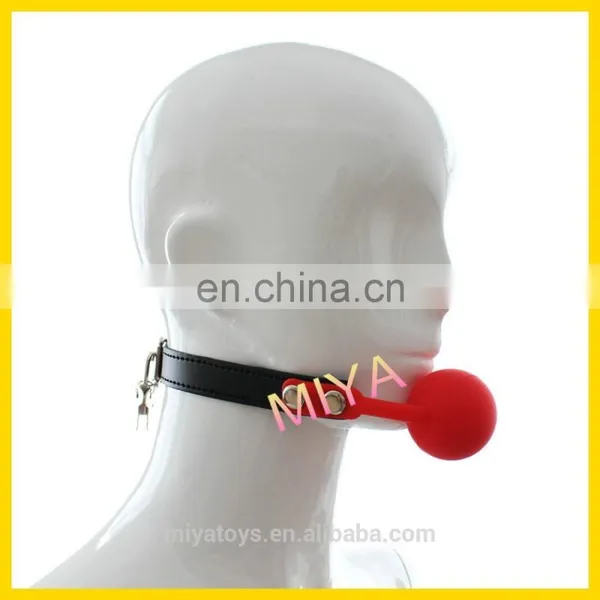 Fantasy Sex Toy Locking Solid Silicone Rubber Ball Gags, Sex Toys in Dubai Vagina photo-4