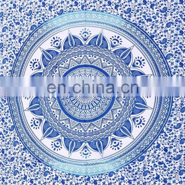 Ombre Mandala Yoga Mat Meditation Wall Hanging Indian 2017 Tapestry Throw Cotton Wall Decor photo-2