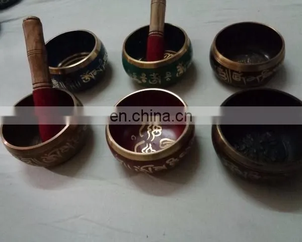 BRASS TIBETAN CARVED SINGING BOWLS 10 KGS PACK photo-4