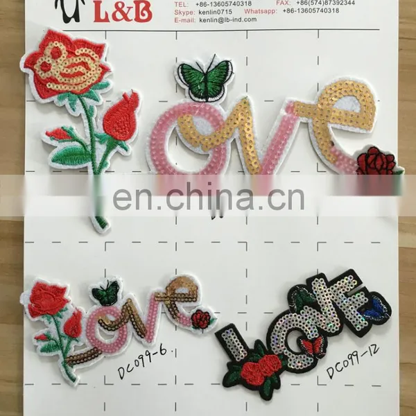 DT-1708 New Style Angle Wing Sequined Patches photo-5