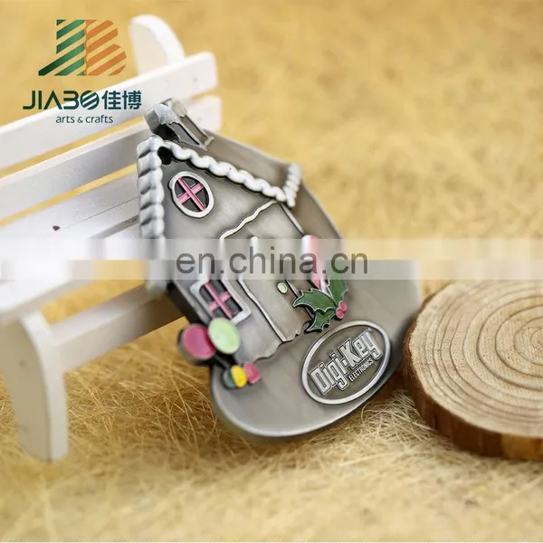 Antique Color Cute Cartoon House Shape Medals for Children With Ribbon photo-5