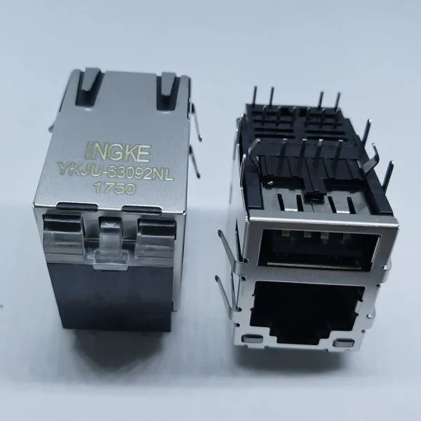 ARJE-0032 YKJU-63092NL 1 Port RJ45 With USB RJ45 Magnetic Jack Connectors