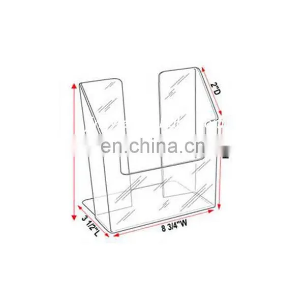 Transparent Distinct Wall Hang Acrylic Clear Magazine Holder photo-2
