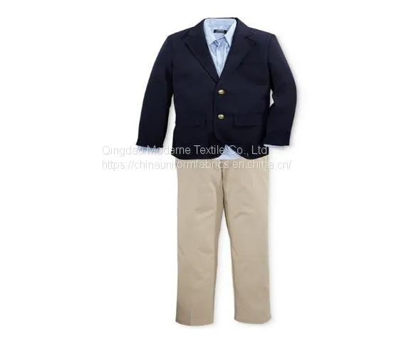 Soft Handfeel 100% Cotton Kahki Fabric For School Uniform Pants And Shorts