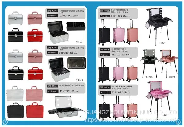 Manufacturer Storage Bags Women Cosmetic Make Up Bag Makeup Case Cosmetic Train Trolley Box For Travel