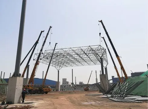 Jiangsu Xu Gang Group New 2# 3# Space Frame Structure Environmental Protection Shed Project photo-2
