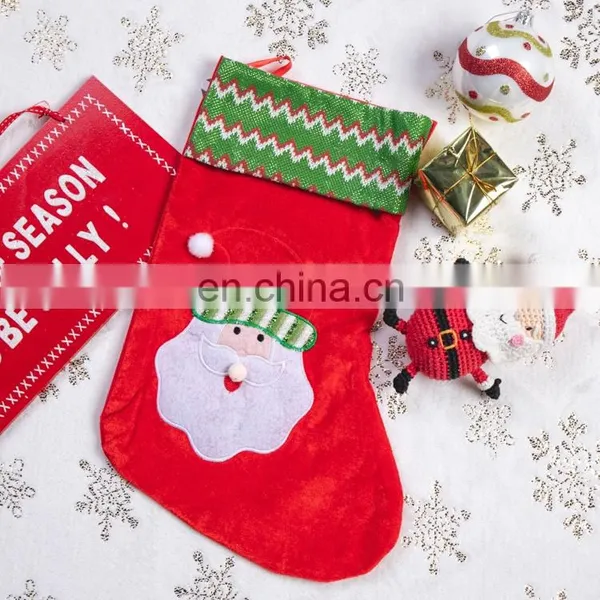 Cheapest Price Santa Claus Red Christmas Stocking photo-5