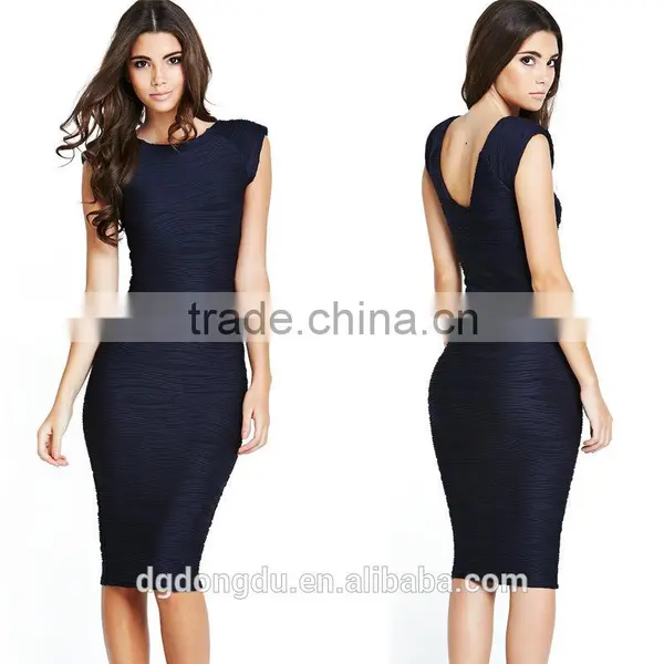 European and American Stars With Dress Ladies European Leg of the New Foreign Trade Striped Fabric Pencil
