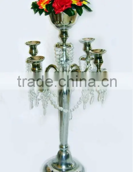 Floor Wedding Candelabra With Crystal Ball photo-6