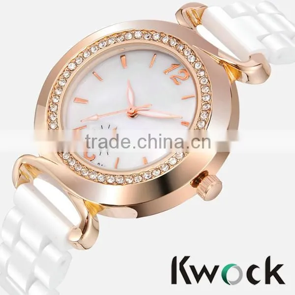 Fashion Jewelry Ceramic White Ceramic Watches Top Brand Ceramic Watch Made in China