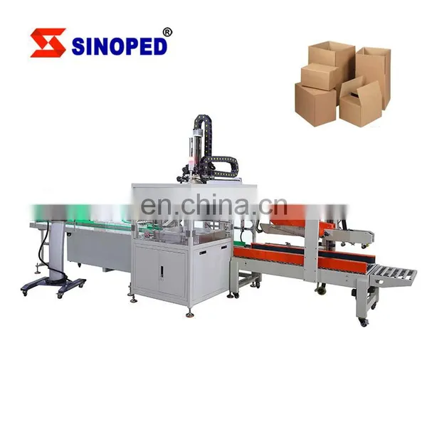 Full Automatic Water Bottle Carton Packing Line Pick & Place Case Packer Machine For Bottle Tin Cans photo-2