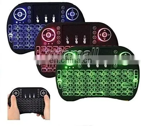 2.4GHz Mini Wireless Keyboard With Touchpad,QWERTY Keyboard,LED Backlit,Portable Keyboard Wireless for Laptop/PC/Tablets/Windows
