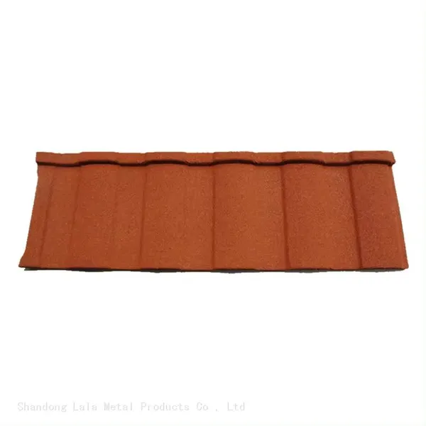 Stone Coated Metal Roofing Tile Prices in China Suppliers Dark Red Nigeria Stone Coated Steel Roof Tile photo-2