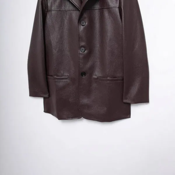 New Style Women's Clothing - European Style Fashion, Simple and Elegant, With a Touch of Old Money Style Leather Jacket and Blazer. photo-4