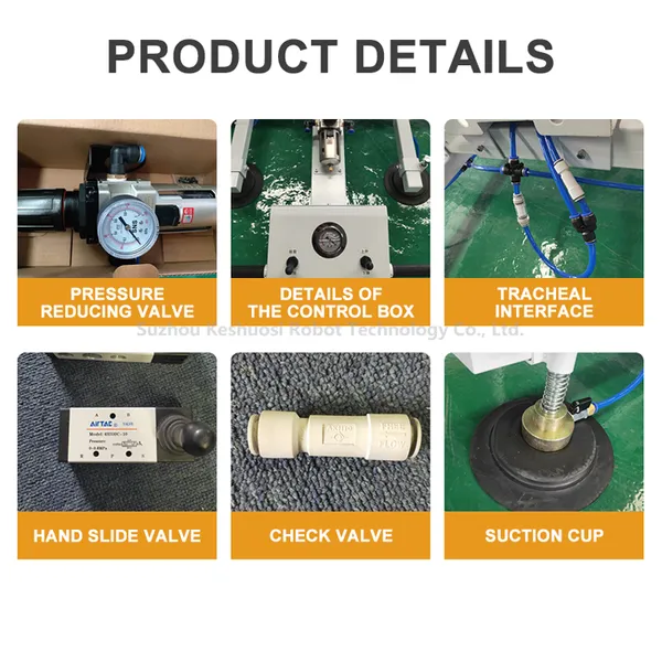 Vacuum Pneumatic Lifting Machine Stainless Steel Plate Suction Cup Hoisting Glass Manipulator Lifting Suction Cups photo-4