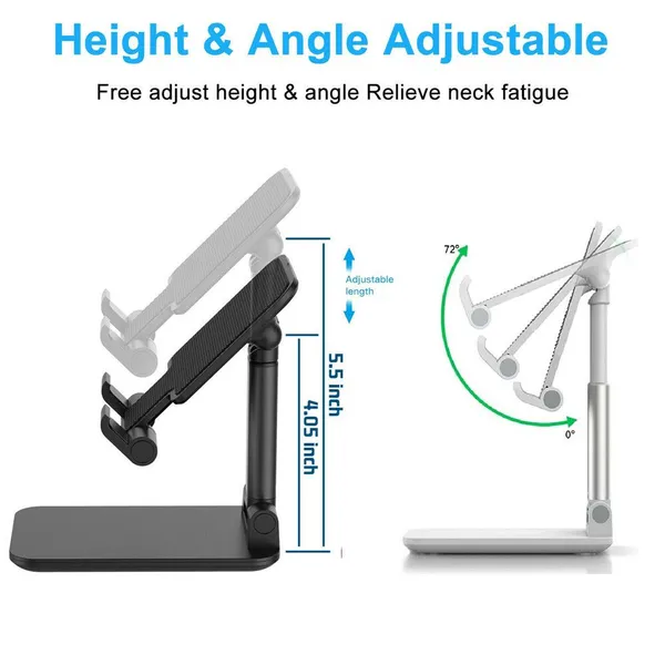 Height Adjustable Foldable Desk Phone Stand photo-3