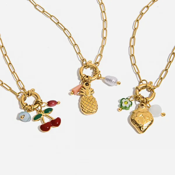Exquisite Minimalist Stainless Steel Gold Necklace - Waterproof Fashion Jewelry photo-5
