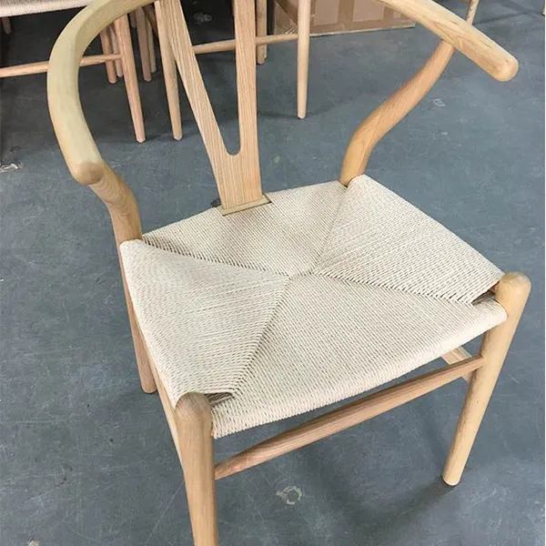 Black Wood Wishbone Chair Hans j Wegner Style Wishbone Chair Light Wood Wishbone Chairs photo-2