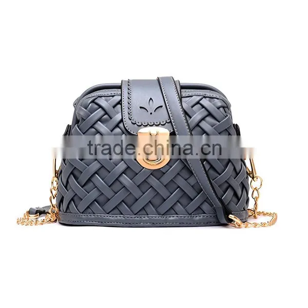 Fashion Weave Retro Shoulder Bag Cross Body Handbag Messenger Woman Hand Bag photo-2