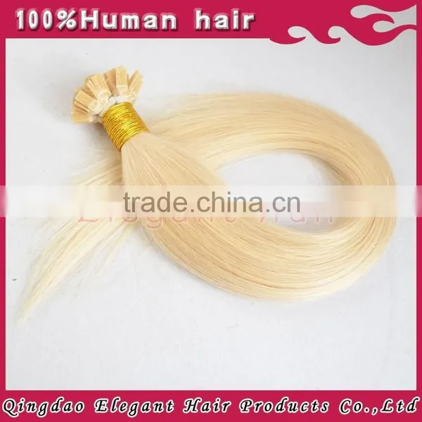 New Hair Style Blonde Flat Tip Hair Extensions Wholesale photo-4