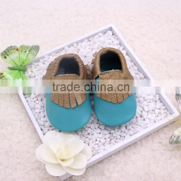 2015 New Style Wholesale Cheap Leather Moccasin Baby Shoes photo-2