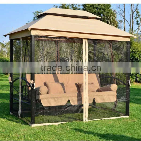 Outsunny Outdoor 3 Person Patio Gazebo Outdoor Canopy Garden Swing Bed Quality Choice photo-2