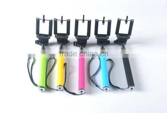 2015 Newest Colorful Wireless Monopod Selfie Stick With Bluetooth Shutter Button photo-6