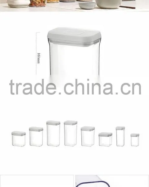 Muntifunctional Transparent Plastic Seal Can,AS Airtight Container,PS Sealed Can,Plastic Milk Powder Container photo-2