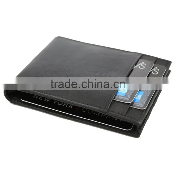 Men's Compact Lambskin Leather Bifold Front Pocket Metal Money Clip Wallet Quality Choice photo-3