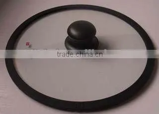 Silicone Rim Tempered Glass Lid