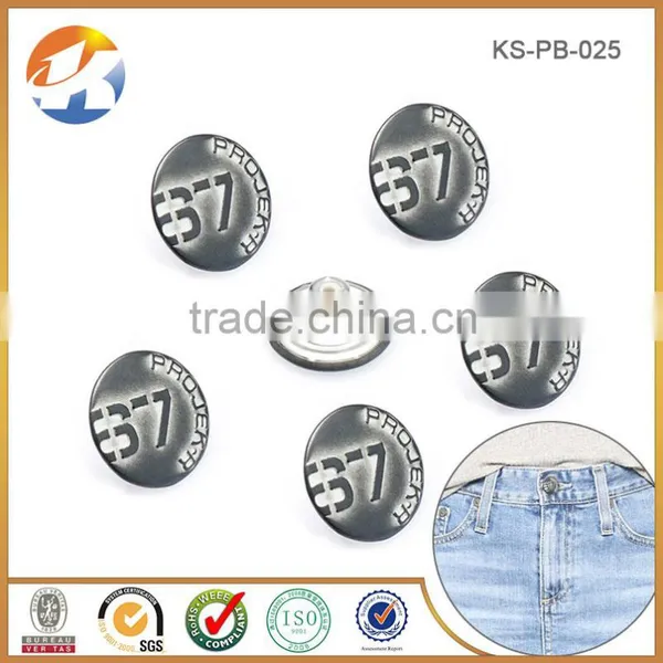 Cheaper Embossed Logo Custom Made Clothing Button photo-5