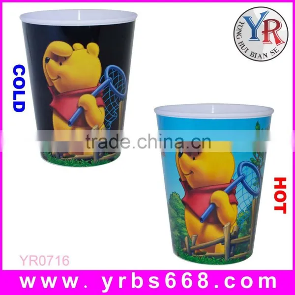 Hot Water Color Changing Plastic Magic Mug Cup photo-3