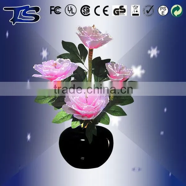 Best Sale Style -Pink Penoy With LED Color Changing Fiber Optic Flowers/Holiday Flowers With CE photo-5