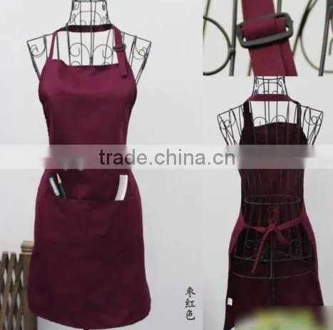 2014 New Product Cheap Promotional Soft Cooking Apron Cotton
